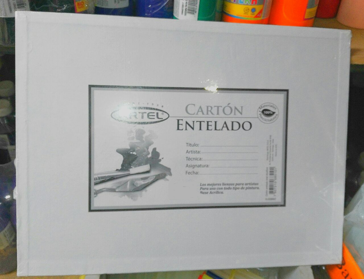 Carton Entelado Artel 27x35 cm